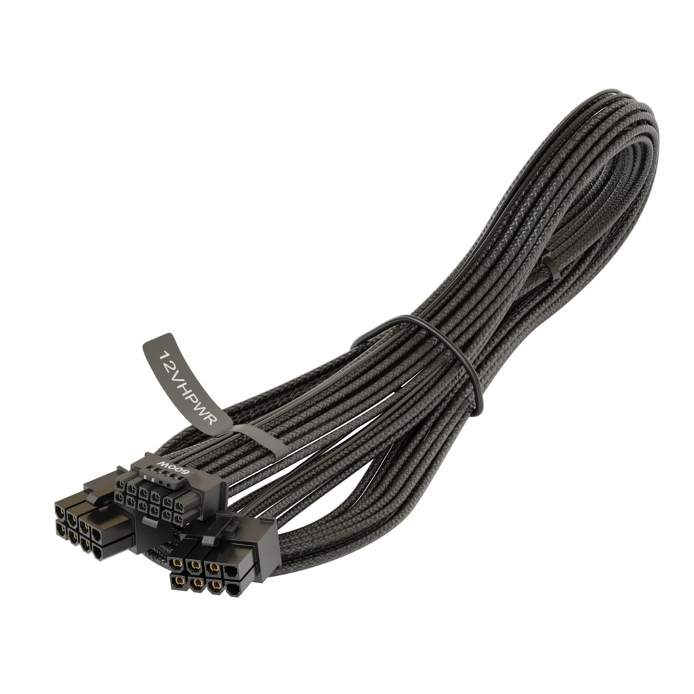 Захранващ кабел Seasonic SS-2X8P-12VHPWR-600, от 2x 8-Pin Seasonic(м) към 1x 12VHPWR(м), 75 cm | JAR Computers Захранващ кабел Seasonic SS-2X8P-12VHPWR-600