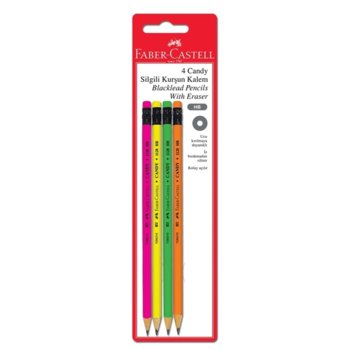 Faber-Castell Молив Candy HB 4 броя